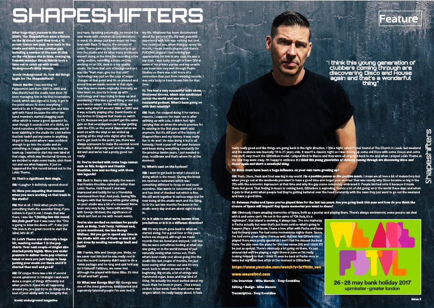 Shapeshifters – Exclusive Feature Interview [Live]