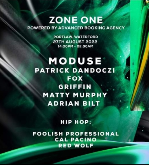 ZONE ONE EVENT WATERFORD 27.08.22